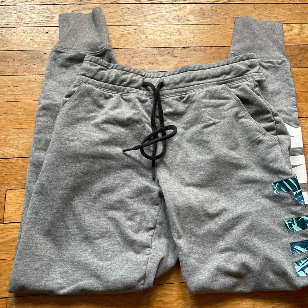 PINK joggers with logo